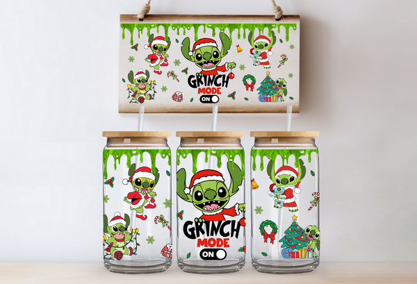 The Grinch Stitch Libby Cup Wrap