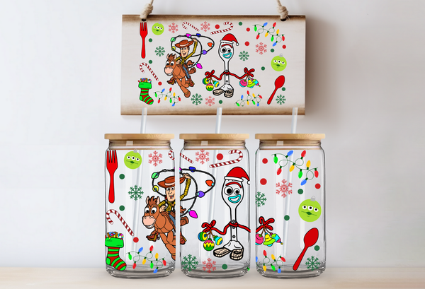 Toy Story Forkie and Woody Christmas Libby Cup Wrap