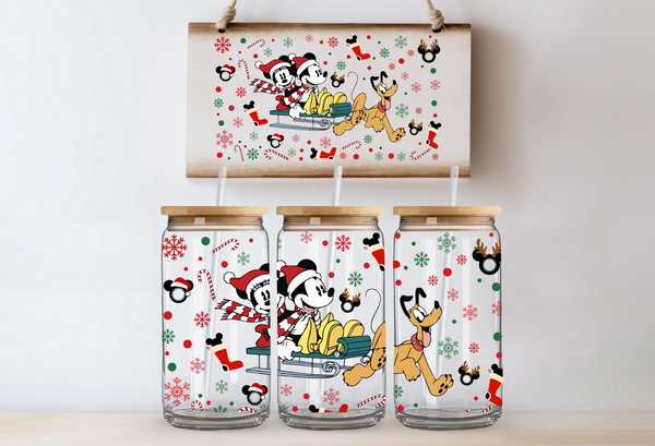 Minnie & Mickey Sled Libby Cup Wrap