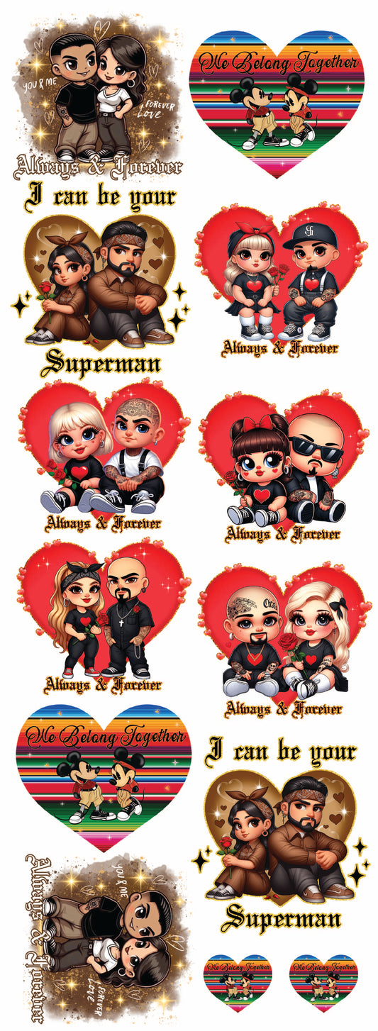 Cholo Valentines Day Premade gang sheet