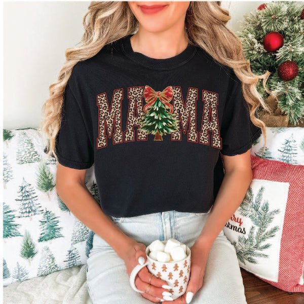 Christmas Leopard Mama