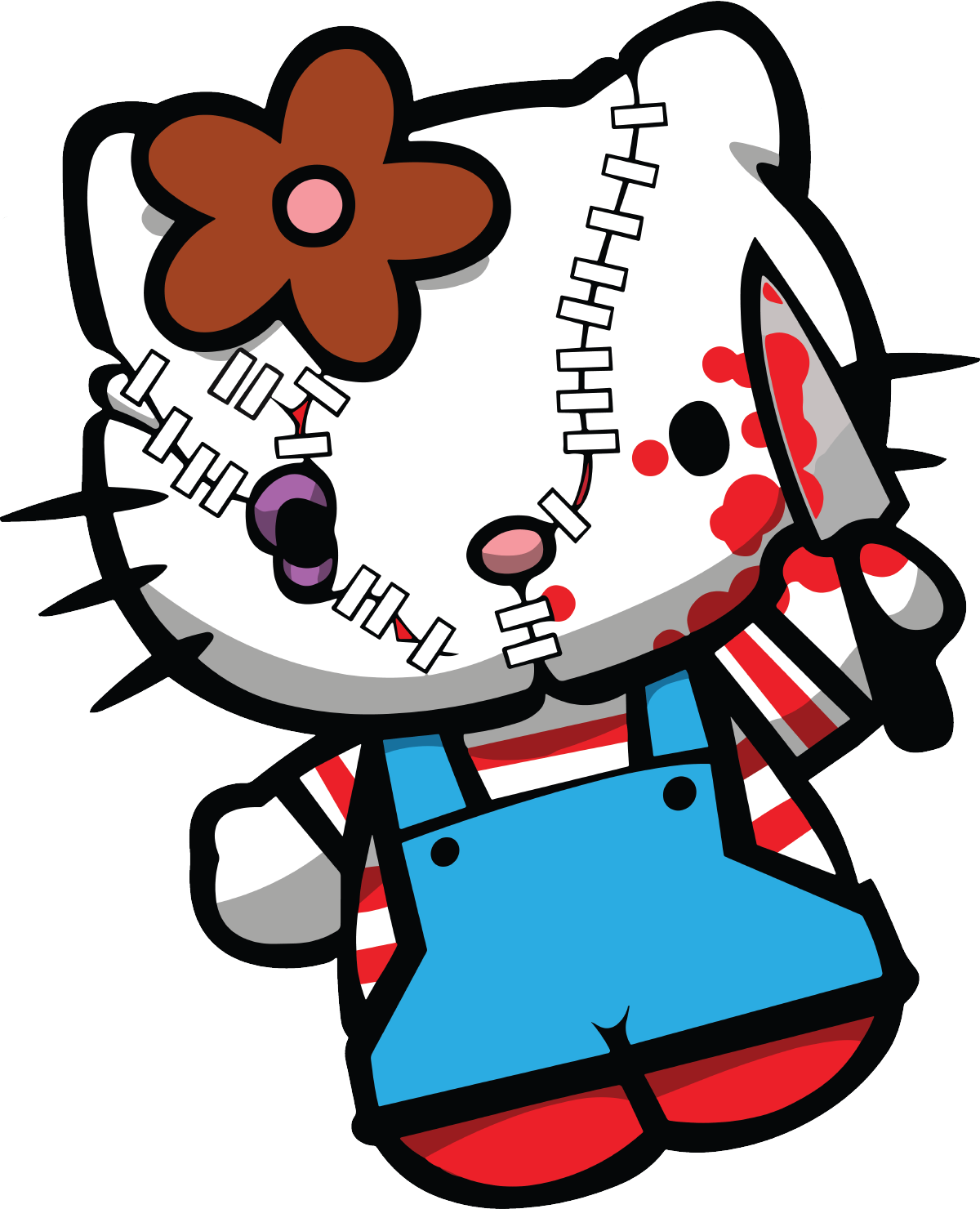 ストラップ HELLO KITTY CHUCKY 新品 HELLO KITTY CHUCKY USJ限定商品 ぬいぐるみストラップ