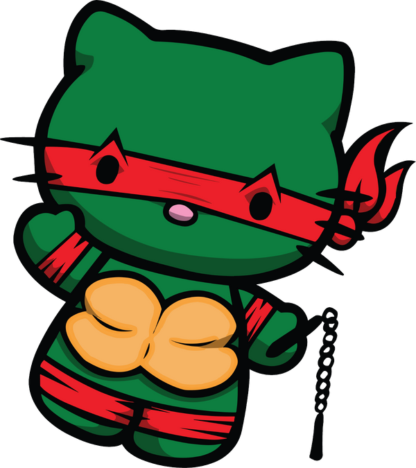 Hello Kitty Raphael TMNT