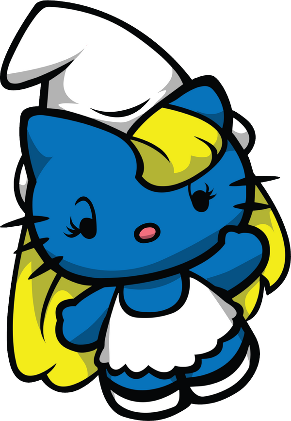 Hello Kitty Smurfette