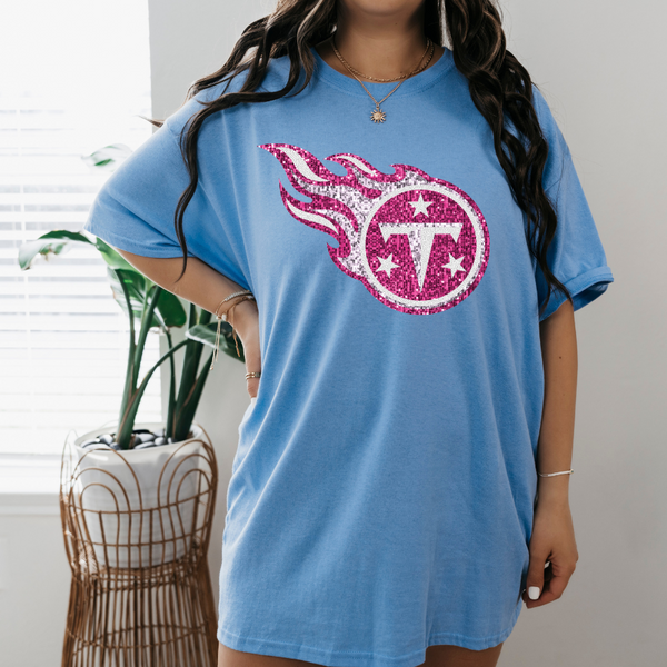 Glitter Pink  Tennessee Titans