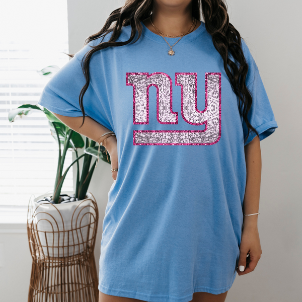 Glitter Pink  New York Giants