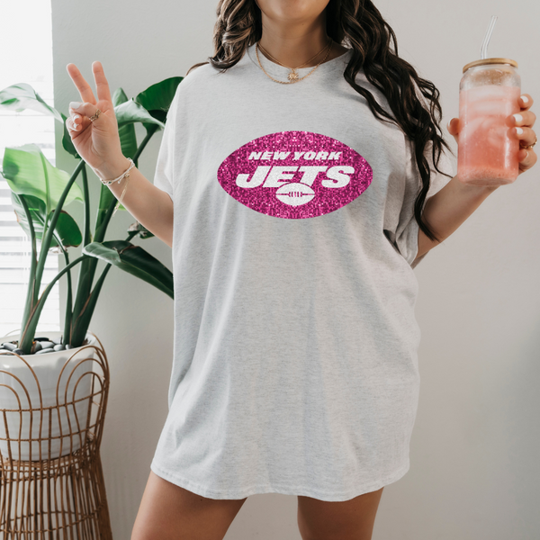 Glitter Pink  New York Jets