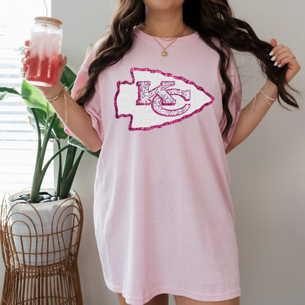 Glitter Pink Kansas City Chiefs