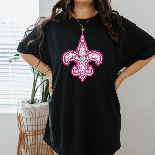 Glitter Pink   New Orleans Saints